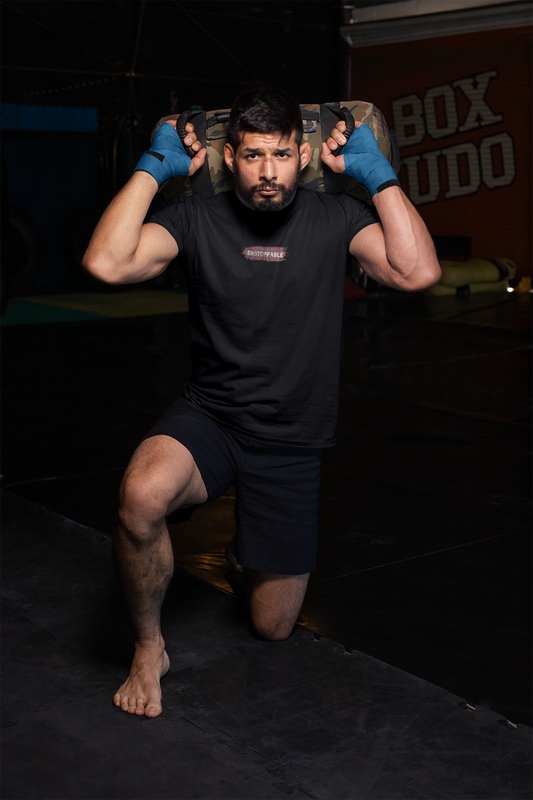 ShirtlessClub – Gym T-Shirt for Men | Unstoppable Print | 100% Cotton Regular Fit – Black