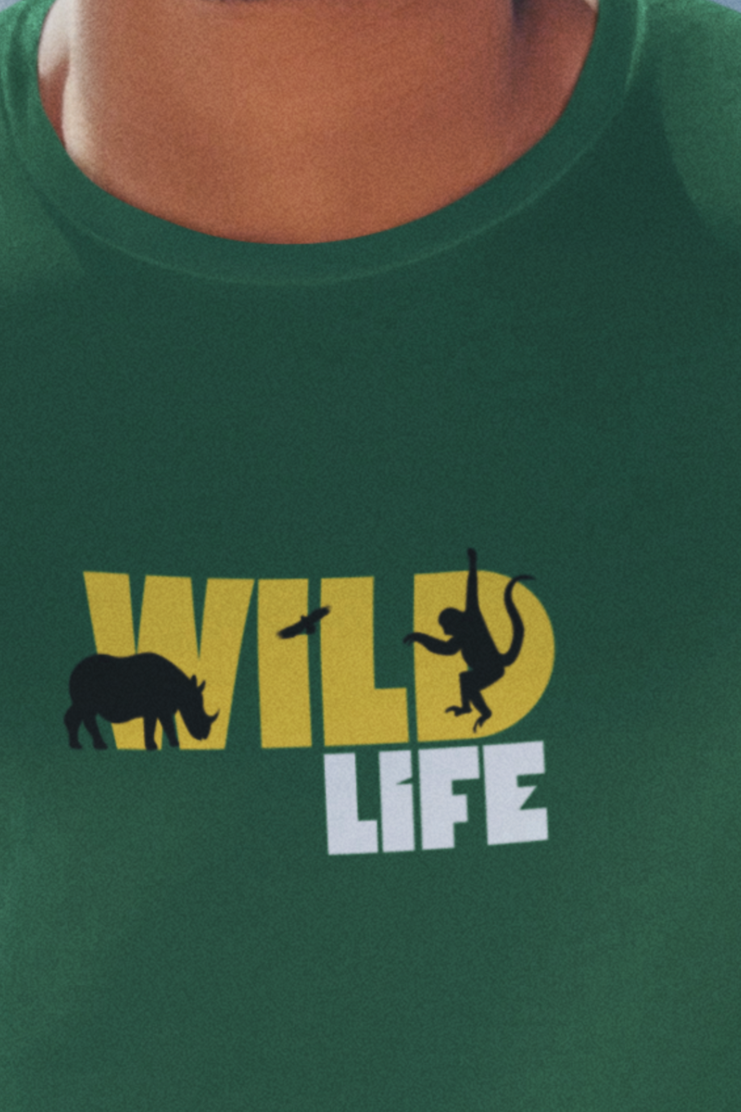 ShirtlessClub – Wild Life Adventure T-Shirt for Men | 100% Cotton | Bio-Washed & Durable – Black / Maroon / Green