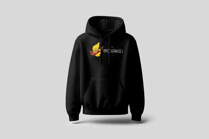 Namma Karunadu Printed Hoodie | Premium Unisex Kannada Hoodie | Black | ShirtlessClub