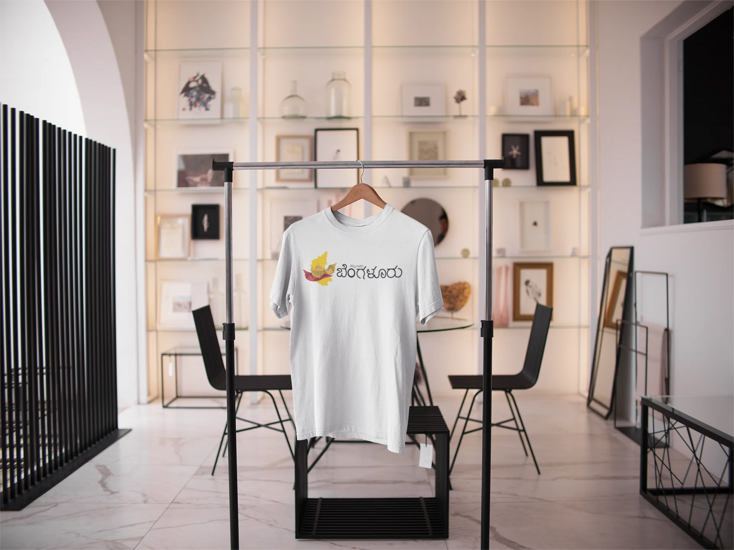 Namma Ooru Bengaluru Printed Tshirt | Unisex City Pride Tee | White, Grey, Royal Blue | ShirtlessClub