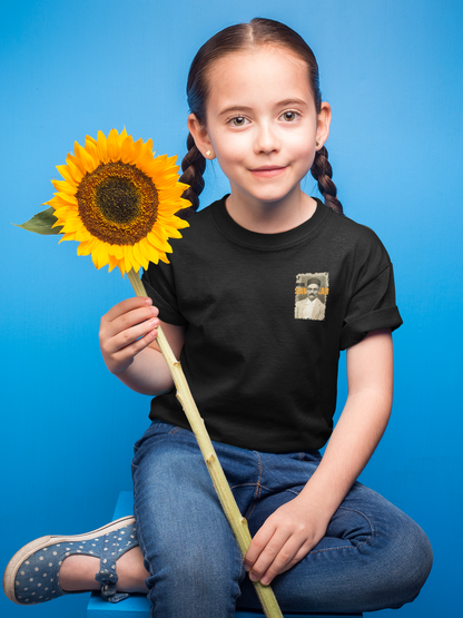 Veer Savarkar T-Shirt for Girl Kids – Black Cotton Tee | Independence Day Wear by ShirtlessClub