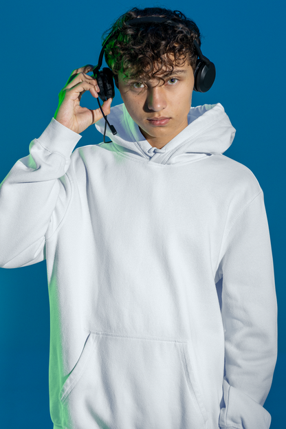 RCB White Hoodie | Premium Unisex Cricket Fanwear | 100% Cotton Fleece | ShirtlessClub