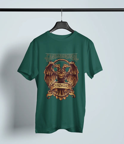 Gandaberunda Tshirt | Premium Unisex Kannada Symbol | Black, White, Green, Navy Blue | ShirtlessClub