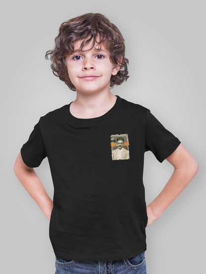 Veer Savarkar T-shirt for Boys | Independence Day Black Cotton Tee – 1–14 Yrs