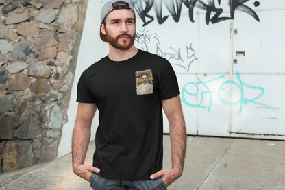 ShirtlessClub – Men’s Round Neck Independence Day T-Shirt | Veer Savarkar Chest Print | 100% Cotton – Black