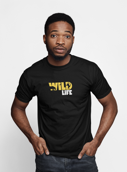 ShirtlessClub – Wild Life Adventure T-Shirt for Men | 100% Cotton | Bio-Washed & Durable – Black / Maroon / Green